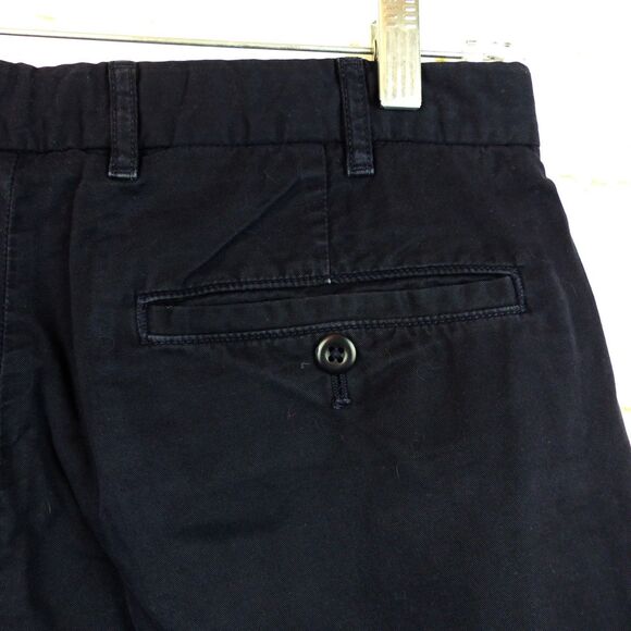 Uniqlo Shorts Mens M 30-33 Waist Navy Blue Chino 9” Style 403989 Preppy FLAW - Picture 7 of 10